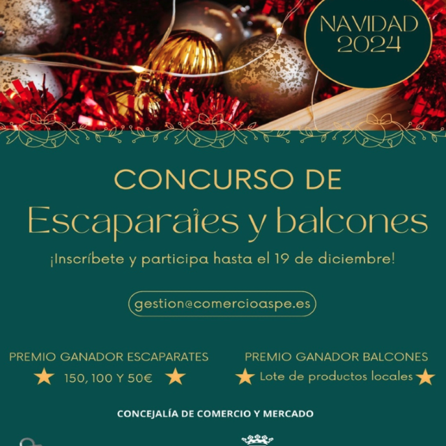 ¡Participa en el Concurso de Escaparates y Balcones de Navidad 2024!