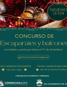 ¡Participa en el Concurso de Escaparates y Balcones de Navidad 2024!