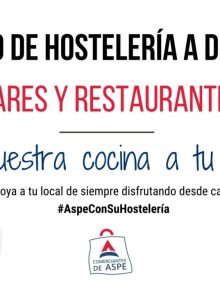 Hostelería de Aspe que ofrece servicio a domicilio
