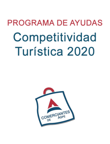 Programa de Competitividad Turística 2020 – Programa de ayudas