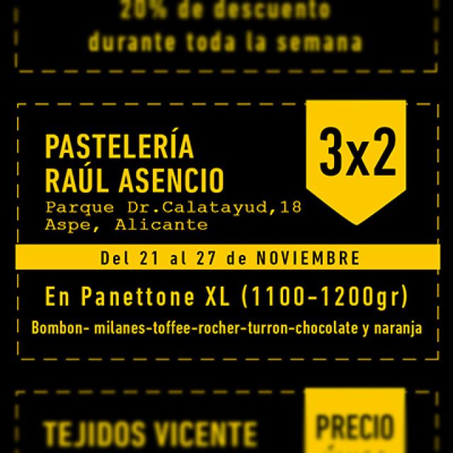 BLACK FRIDAY – PASTELERÍA RAÚL ASENCIO