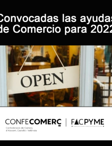 Convocadas las ayudas de Comercio para 2022