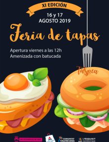 ESTE FIN DE SEMANA SE CELEBRA LA XI EDICIÓN DE TASPEA – FERIA DE TAPAS ASPE