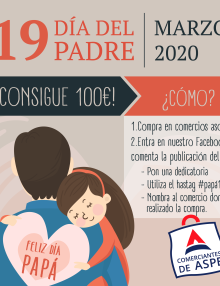 SE POSPONE el sorteo por el día del Padre – Consigue 100€ para gastar en Aspe