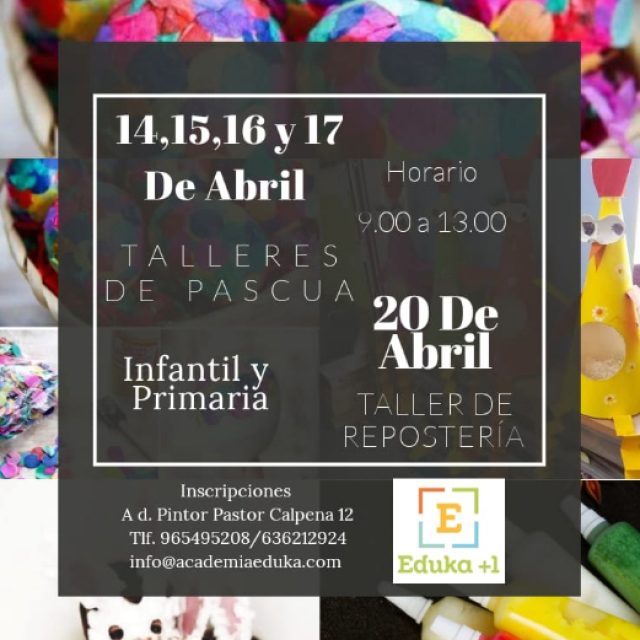 TALLERES DE PASCUA – Eduka+1