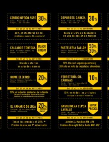 COMERCIOS CON DESCUENTOS BLACK FRIDAY