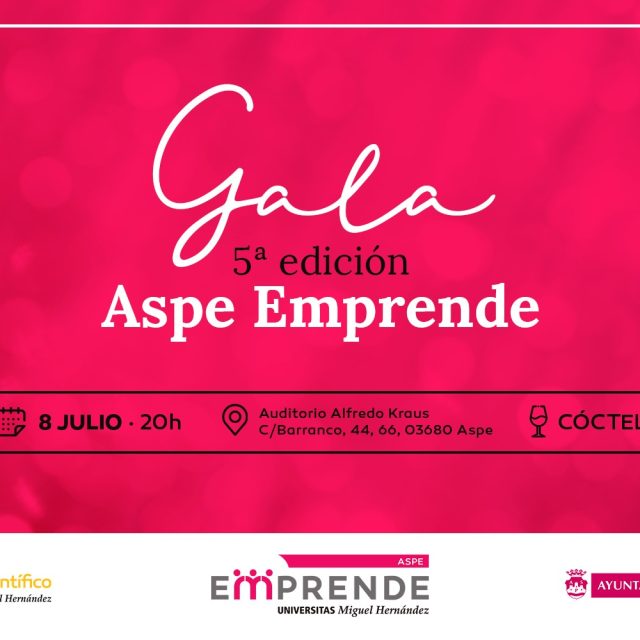Gala 5ª edición de Aspe Emprende-8 de julio