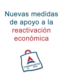 Nuevas medidas de apoyo a la reactivación económica – Confecomerç CV