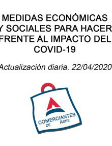 Medidas económicas y sociales para hacer frente al impacto del COVID-19. Actualizado 22/04/2020