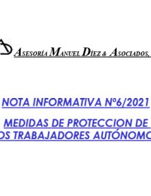 MEDIDAS DE PROTECCION DE LOS TRABAJADORES AUTÓNOMOS – PRESTACIONES DE CESE DE ACTIVIDAD