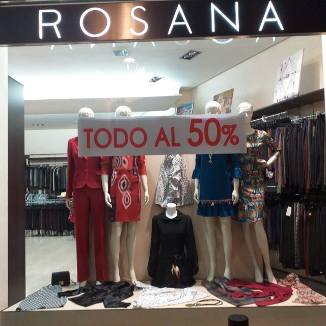 TODO AL 50% EN MODAS ROSANA
