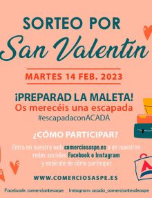 Sorteo por San Valentín ¡Preparar la maleta! Escapada con ACADA