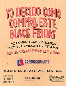 ¡Black Friday llega a Aspe con Descuentos Irresistibles en los Comercios Locales!